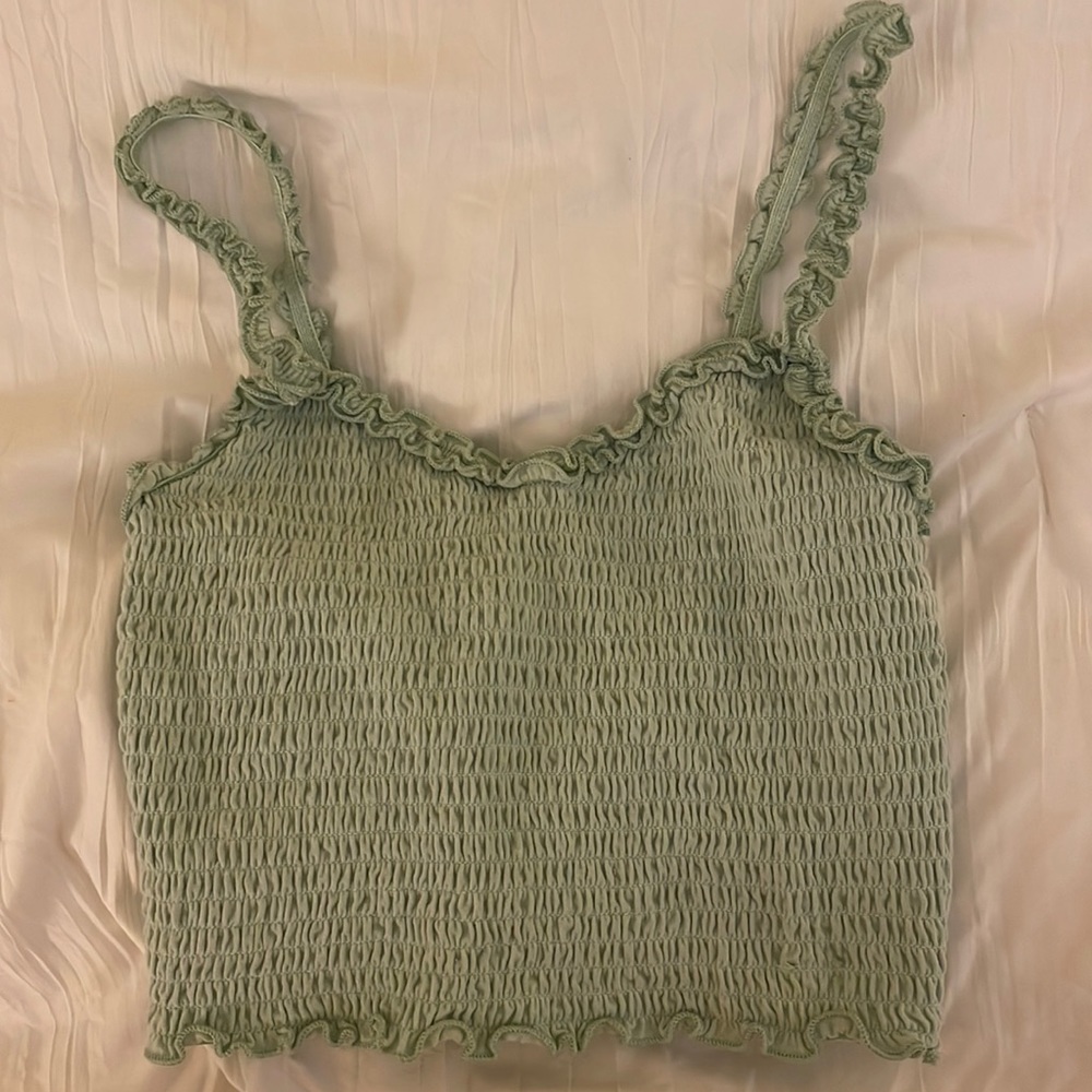 Light green Hollister cropped tank